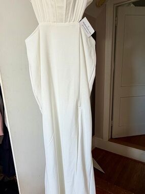 Windsor White Strapless Maxi Gown